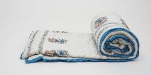 Hand Block Printed Double Bed Quilt