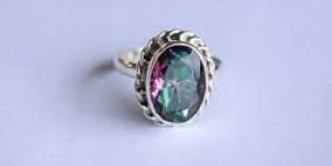 Mystic Topaz Silver Ring