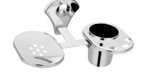 Single Soap Dish with Tooth Brush Holder