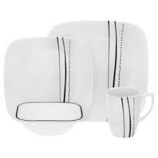 Corelle Square Cascading Lines 8 75 Inch Plate