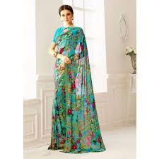 Printed Georgette Saree