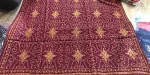 Maroon Pashmina Embroidered Shawl