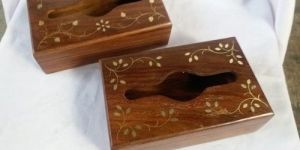 Wooden Tissue Paper Box