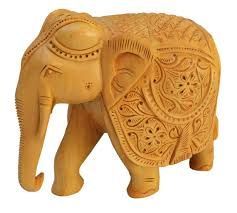 Wooden Elephant Statue