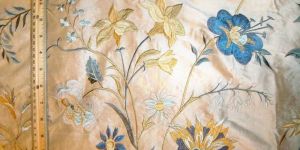 Embroidered Silk Fabric