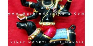 Black Kal Bhairav Ji Marble Statue