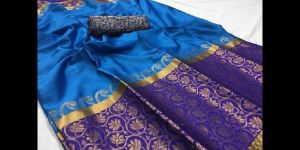Party Wear Handloom Cotton Silk Saree