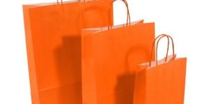 Orange Kraft Paper Bags