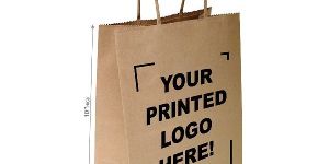 Printed Brown Kraft Paper Bags