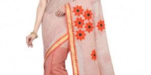 Embroidered Cotton Saree