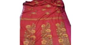 Floral Printed Linen Saree