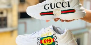 Gucci Rhyton Leather Sneakers Shoes