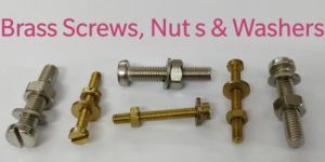 Brass Screws with Nut and Washers