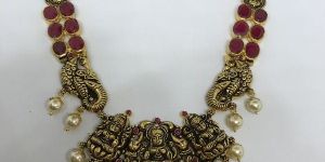 Gold Temple Necklace Set