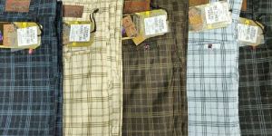Mens Cotton Cheques Pants