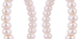 Ankur Incredible White Pearl Hoop Earring for Women