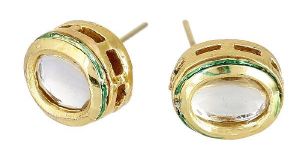 Ankur Shimmering Rhodium Stud Earring for Women