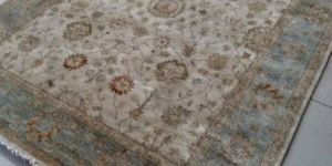 Rugsville Amila Persian Handknotted Ivory Blue Wool Rug 8x10