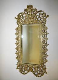 Brass Vintage Wall Mirror
