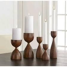 Wooden Candle Stands