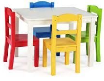 Kids Wooden Dining Table Set