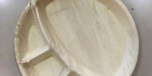 3 Partition Areca Leaf Plate