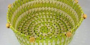 Palm Leaf Round Baskets