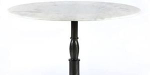 Cast Iron Table with Marble Top