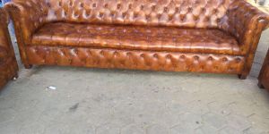 Leather 3 Seated Sofa