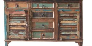 Reclaimed Wood Cabinet with Drawer
