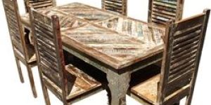 Reclaimed Wood Dining Set