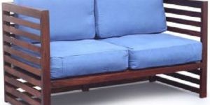 Solid Wood Two Seated Sofa