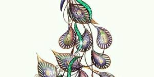 Wall Art Peacock Dancing