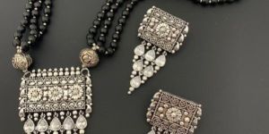 German Silver Necklace Set