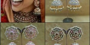 Polki Jhumka Earrings