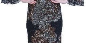 Designer Beaded Cocktail Dress