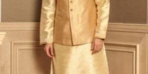Mens Polyester Kurta Jacket Set