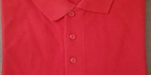 Mens Red Polo T Shirt