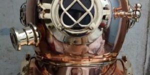 Nautical Brass And Copper Finish Square Sundial Compass