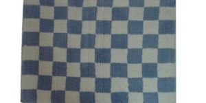 Checked Pattern Bath Mat