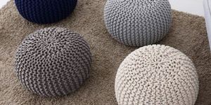Knitted Pouf