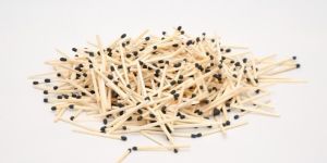 Black Tip Wooden Matchsticks