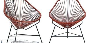 Leather Cord Acapulco Chair