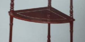 3 Shelf Wooden Corner Stand