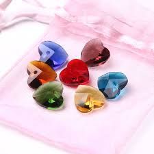 Crystal Faceted Heart Shape Bead