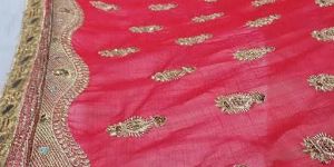 Embroidery Work Saree Fabric