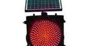 Red Solar Traffic Signal Lights