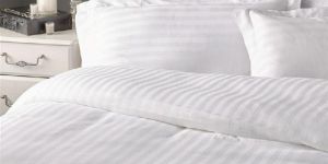 White Striped Bed Sheet