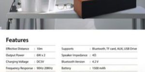 Xech Wooden Sound Bar