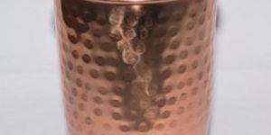 Copper Hammered Glass